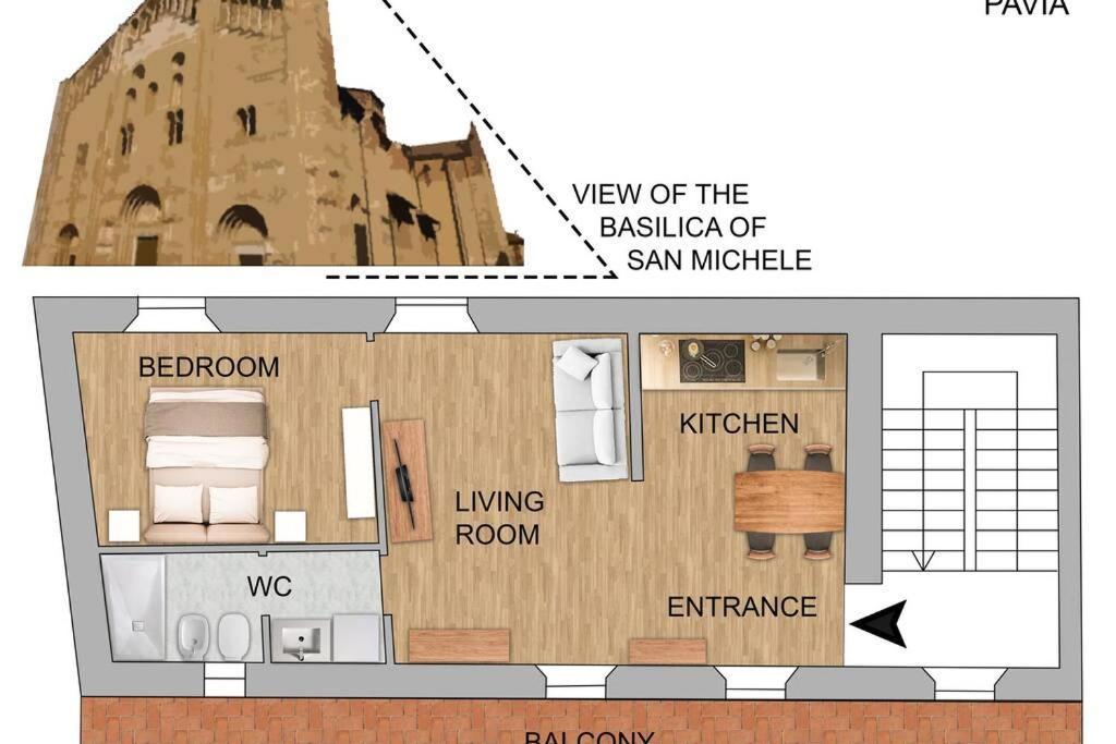 Maison Marina_Pavia San Michele Centro Storico Екстериор снимка